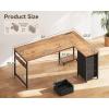 ODK 61” L Shaped Desk with 4 Drawers, Reversible Corner Desk with Storage, Gaming Table with Power Outlets, USB Ports, Computer Desk for Home Office, Study, Easy Assembly, Vintage Brown(Vintage)
