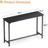ODK 71 Inch Bar Table, Bar Height Pub Table, Counter Height Bar Table, Rectangular High Top Kitchen & Dining Counter Tables with Sturdy Legs & Easy-to-Clean Top, Black(Black)
