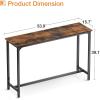 ODK 71 Inch Bar Table, Bar Height Pub Table, Counter Height Bar Table, Rectangular High Top Kitchen & Dining Counter Tables with Sturdy Legs & Easy-to-Clean Top, Black(Rustic Brown)