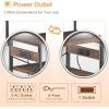ODK Bakers Rack with Power Outlet, Coffee Bar with Storage 5-Tiers, Microwave Stand Kitchen Rack 16.5 * 23.6 * 59 inches, Kitchen Shelf, Rustic Brown